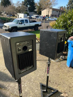 M Audio CX-8 Monitors and Onstage Stands
