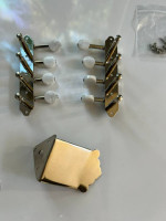 Mandolin Tuners and Tailpiece - Chrome