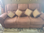 Brown Recliner couch/ sofa set