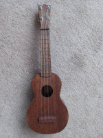 Vintage 1960s Hawaiian Mahogany Wood K Keiki Ukulele