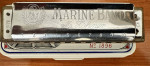 Hohner Marine Band G Harp Vintage. With case