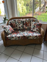 Rattan Sofa and Love Seat from Rubensteins