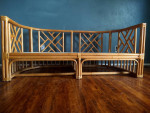 2 Rattan Chippendale sofa loungers