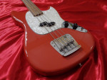 2022 Fender Vintera 60's Mustang Bass Guitar Fiesta Red.