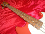 2022 Fender Vintera 60's Mustang Bass Guitar Fiesta Red.