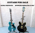SUPRO WESTBURY + EPIPHONE SHERATON II PRO GUITARS