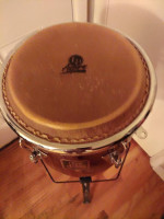 LP Aspire conga drums with stand