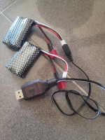Blomiky 2 Pack 7.4V 800mAh Lithium Ion Rechargeable Battery