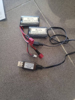 Blomiky 2 Pack 7.4V 800mAh Lithium Ion Rechargeable Battery