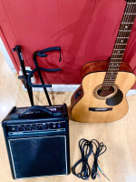 Cort Acoustic Electric Guitar and Amp + Accessories
