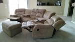 5 Piece Sofa Two end reclines with Ottmom Delivery possible