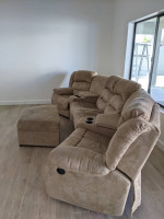 5 Piece Sofa Two end reclines with Ottmom Delivery possible