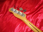 Vintage 1983 Squier Japan SQ Bullet 34 Bass Guitar Sunburst.