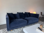 IKEA Blue Velvet Stockholm Sofa
