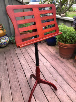 New Never been Used Adjustable Wood Music Stand