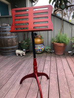 New Never been Used Adjustable Wood Music Stand