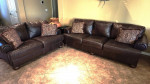 Ashley Leather Sofa and Love Seat