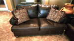 Ashley Leather Sofa and Love Seat