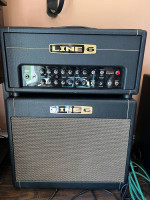 Line 6 DT25 Guitar Amplifier Half Stack with DT25 Head and Cabinet