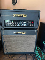 Line 6 DT25 Guitar Amplifier Half Stack with DT25 Head and Cabinet