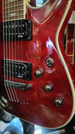 Schecter omen 7 string red