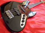 2000 Fender MIM Deluxe Active Jazz Bass Guitar Black - $675