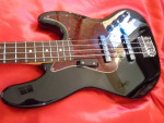 2000 Fender MIM Deluxe Active Jazz Bass Guitar Black - $675