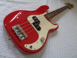 RARE 2003 Fender MIM Precision Jr. Short Scale Bass Guitar Torino Red