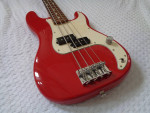RARE 2003 Fender MIM Precision Jr. Short Scale Bass Guitar Torino Red