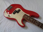 RARE 2003 Fender MIM Precision Jr. Short Scale Bass Guitar Torino Red