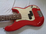 RARE 2003 Fender MIM Precision Jr. Short Scale Bass Guitar Torino Red