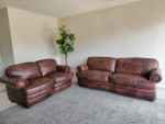 Leather Sofa and Loveseat