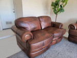 Leather Sofa and Loveseat