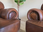 Leather Sofa and Loveseat
