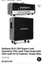 Soldano slo 100 and matching 4x12 with v30s