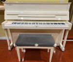 White SCHIMMEL upright piano - Germany made  , like new