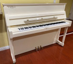 White SCHIMMEL upright piano - Germany made  , like new