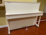 White SCHIMMEL upright piano - Germany made  , like new