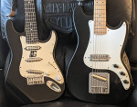 Fender 8 String Baritone Teisco Goldfoil Dano Lipstick Electric Guitar