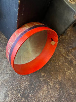 Red Frame Drum w/calfskin 15”