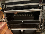 Mackie PA amp, mixer, and 15” EV speakers