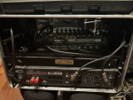 Mackie PA amp, mixer, and 15” EV speakers
