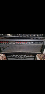 fender dual showman head 80s (red knob)