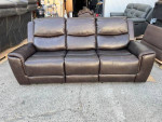 Carey Leather Power Reclining Sofa with Power Headrests