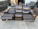 Carey Leather Power Reclining Sofa with Power Headrests