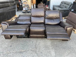 Carey Leather Power Reclining Sofa with Power Headrests