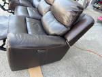 Carey Leather Power Reclining Sofa with Power Headrests