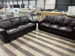 Brown Leather Sofa