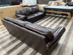 Brown Leather Sofa