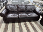 Brown Leather Sofa